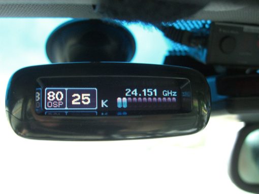 Escort Passport MAX radar detector installed